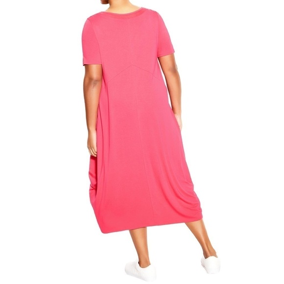 Zim & ZOE Fuchsia Expression Dress Size 14 NWT (Q04.5) - Picture 2 of 5